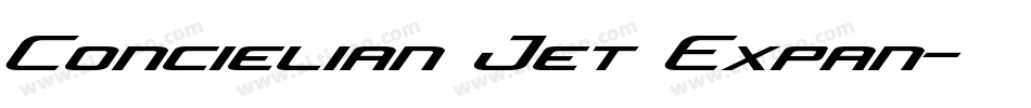 Concielian Jet Expan字体转换